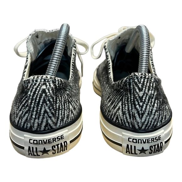 CONVERSE CHUCK TAYLOR ALL STAR ZIG ZAG SNEAKER SHOE WHITE BLACK 9.5 - Picture 6 of 9